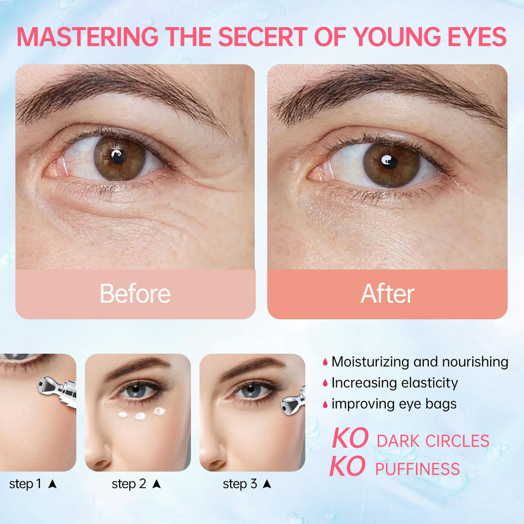 Emisun Retinol Eye Cream – Instant Reduction of Eye Bags, Dark Circles & Puffiness | 0.7 oz