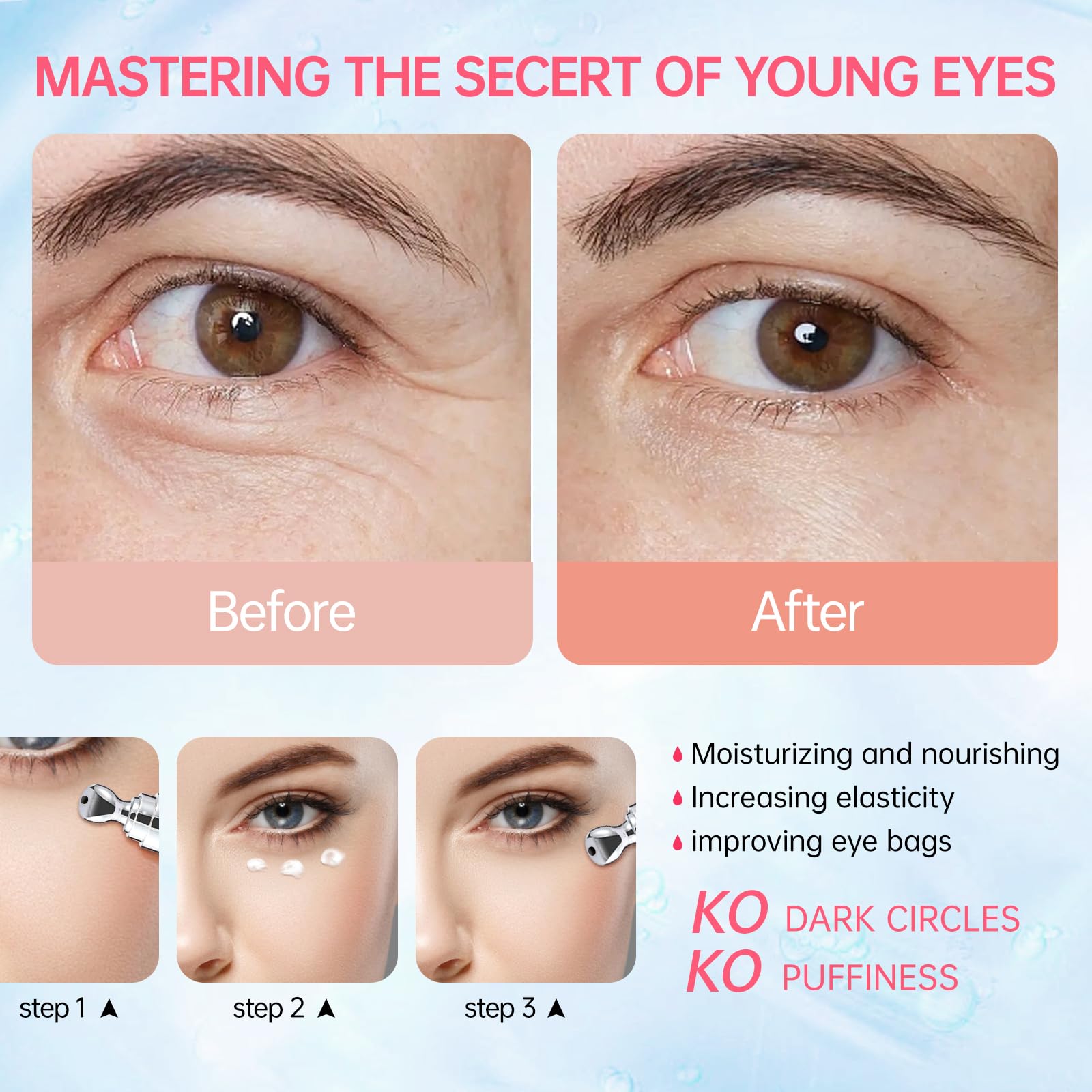 Emisun Retinol Eye Cream – Instant Reduction of Eye Bags, Dark Circles & Puffiness | 0.7 oz