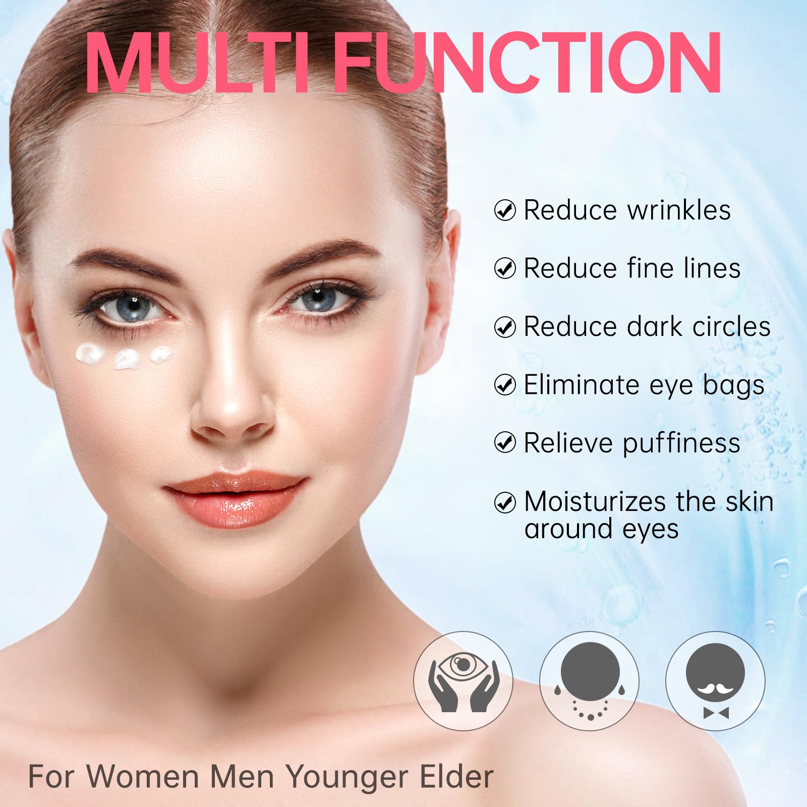 Emisun Retinol Eye Cream – Instant Reduction of Eye Bags, Dark Circles & Puffiness | 0.7 oz