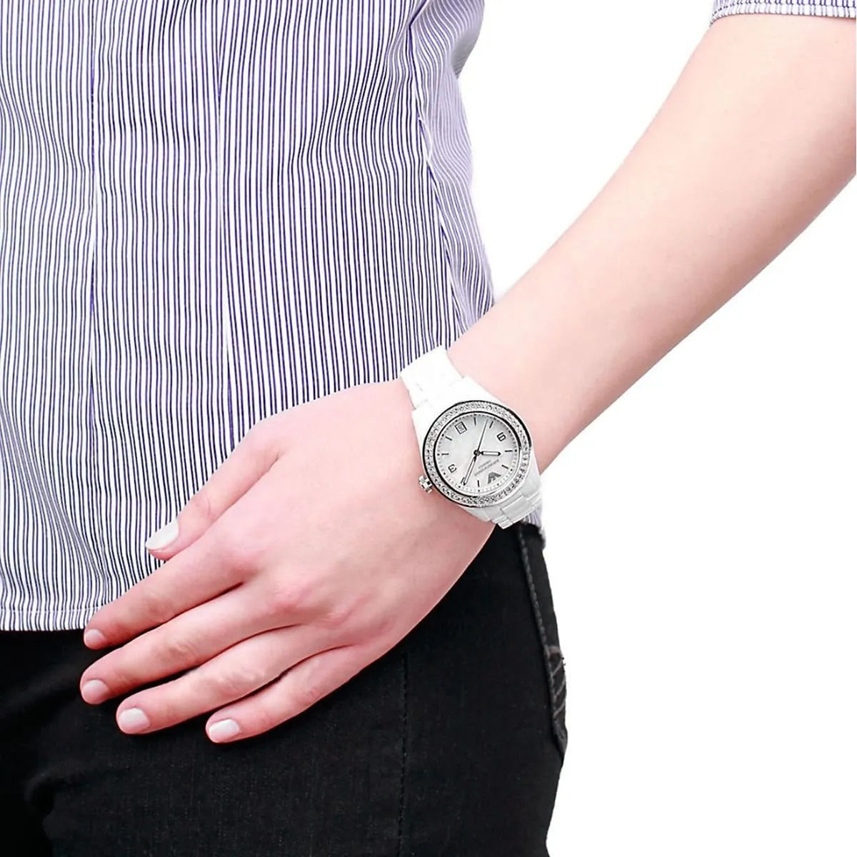 Emporio Armani AR1426 Ceramica Women's White Watch