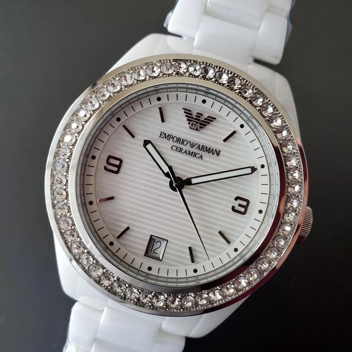 Emporio Armani AR1426 Ceramica Women's White Watch
