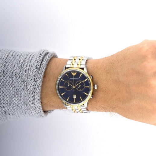 Emporio Armani AR1847 Alpha Men's Two-Tone Watch
