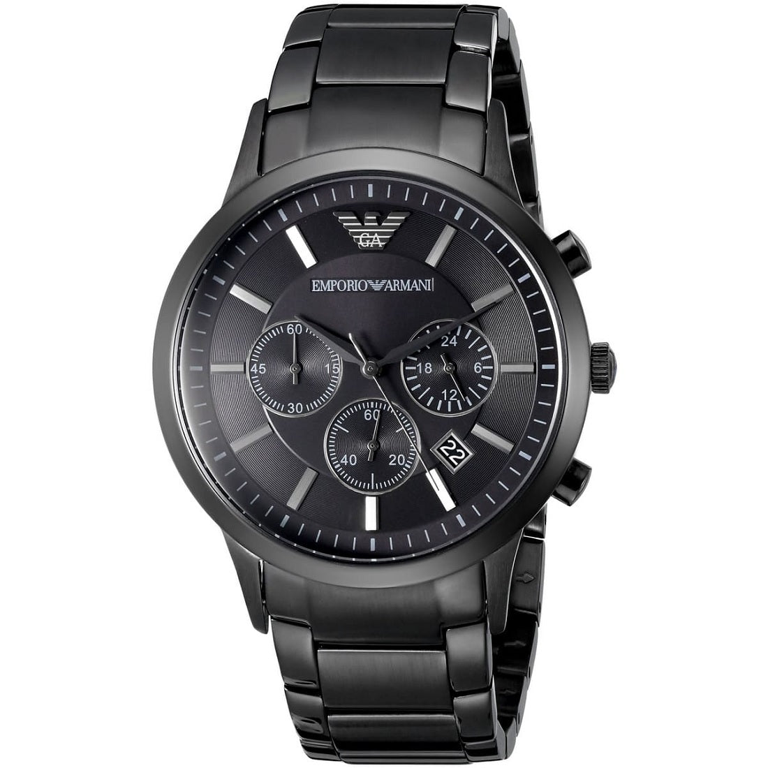 Emporio Armani AR2453 Renato Men's Blackout Watch
