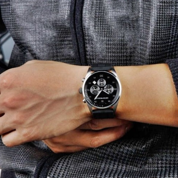 Emporio Armani AR5866 Sportivo Men's Black & Grey Silicone Watch