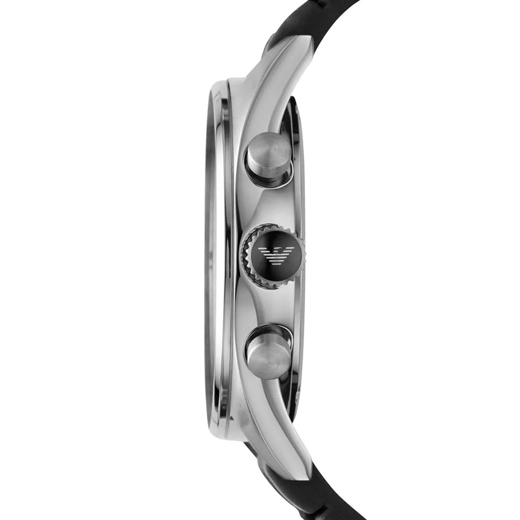 Emporio Armani AR5866 Sportivo Men's Black & Grey Silicone Watch