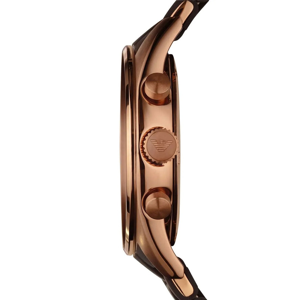 Emporio Armani AR5890 Sportivo Men's Brown & Rose Gold Watch