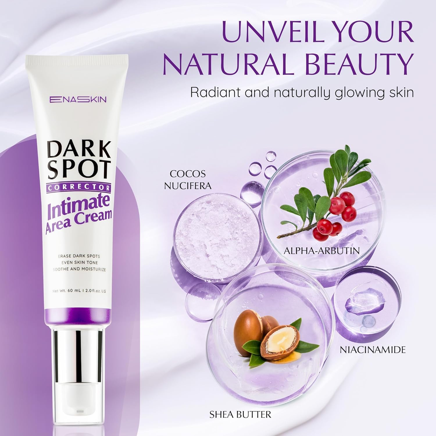 EnaSkin Dark Spot Remover Cream for Intimate Areas & Body – 2 oz