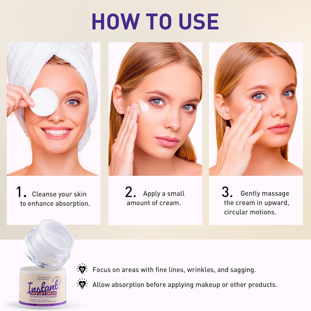 Enaskin Naturals Instant Face Tightener Cream | Quick Lift for Fine Lines