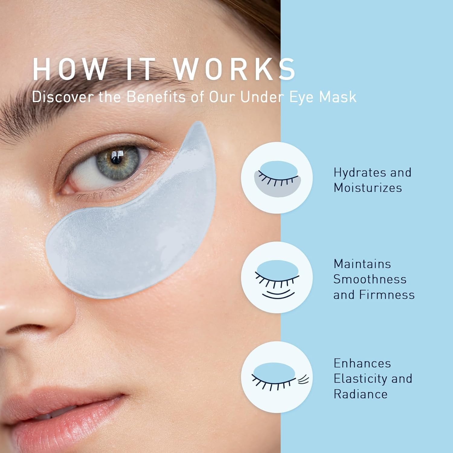 Enaskin Naturals Under Eye Patches Kit – 120 Pcs Retinol & 24K Gold Gel Masks (2 Pack) for Day & Night Use
