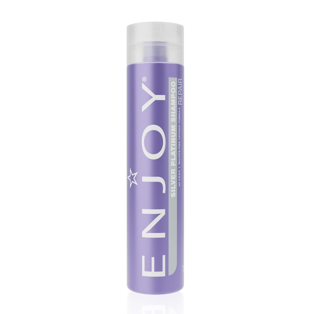 Enjoy Hair Care Silver Platinum Shampoo – Sulfate-Free, pH Balanced for Color-Treated Hair | 10.1 Fl Oz