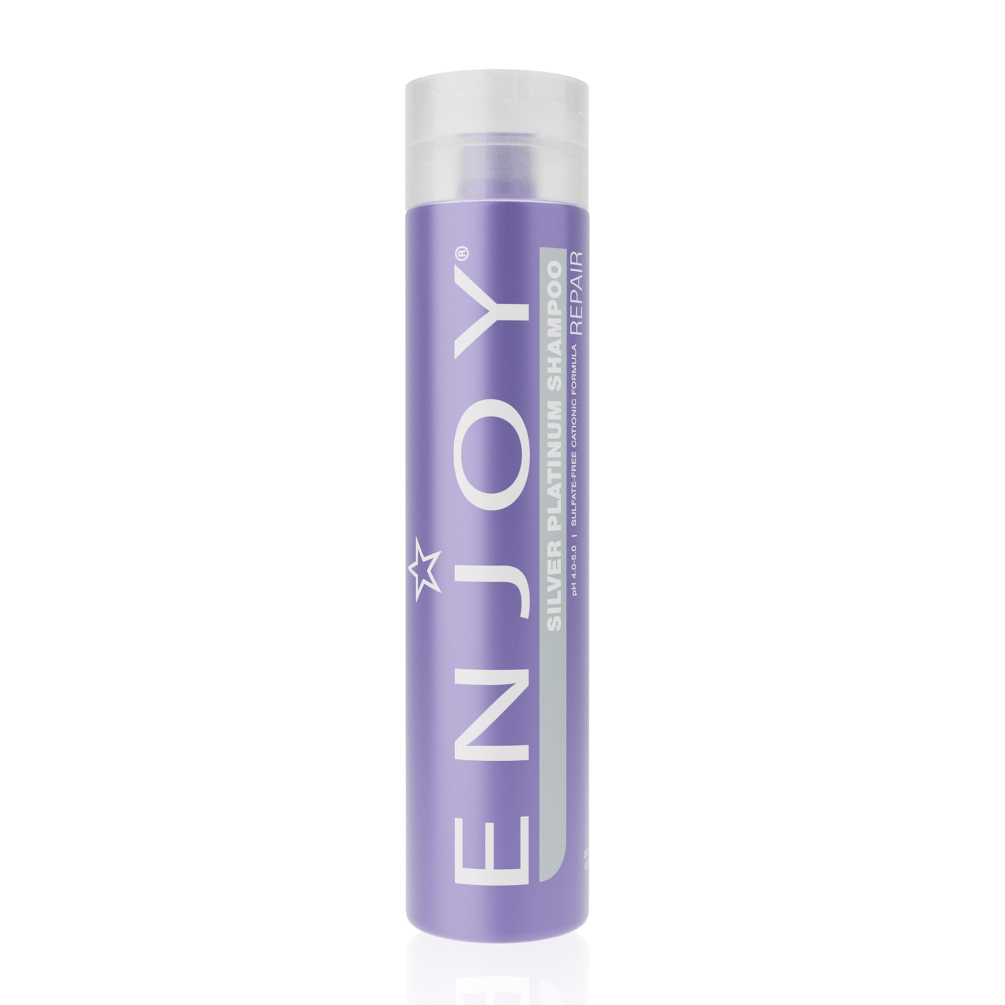 Enjoy Hair Care Silver Platinum Shampoo – Sulfate-Free, pH Balanced for Color-Treated Hair | 10.1 Fl Oz