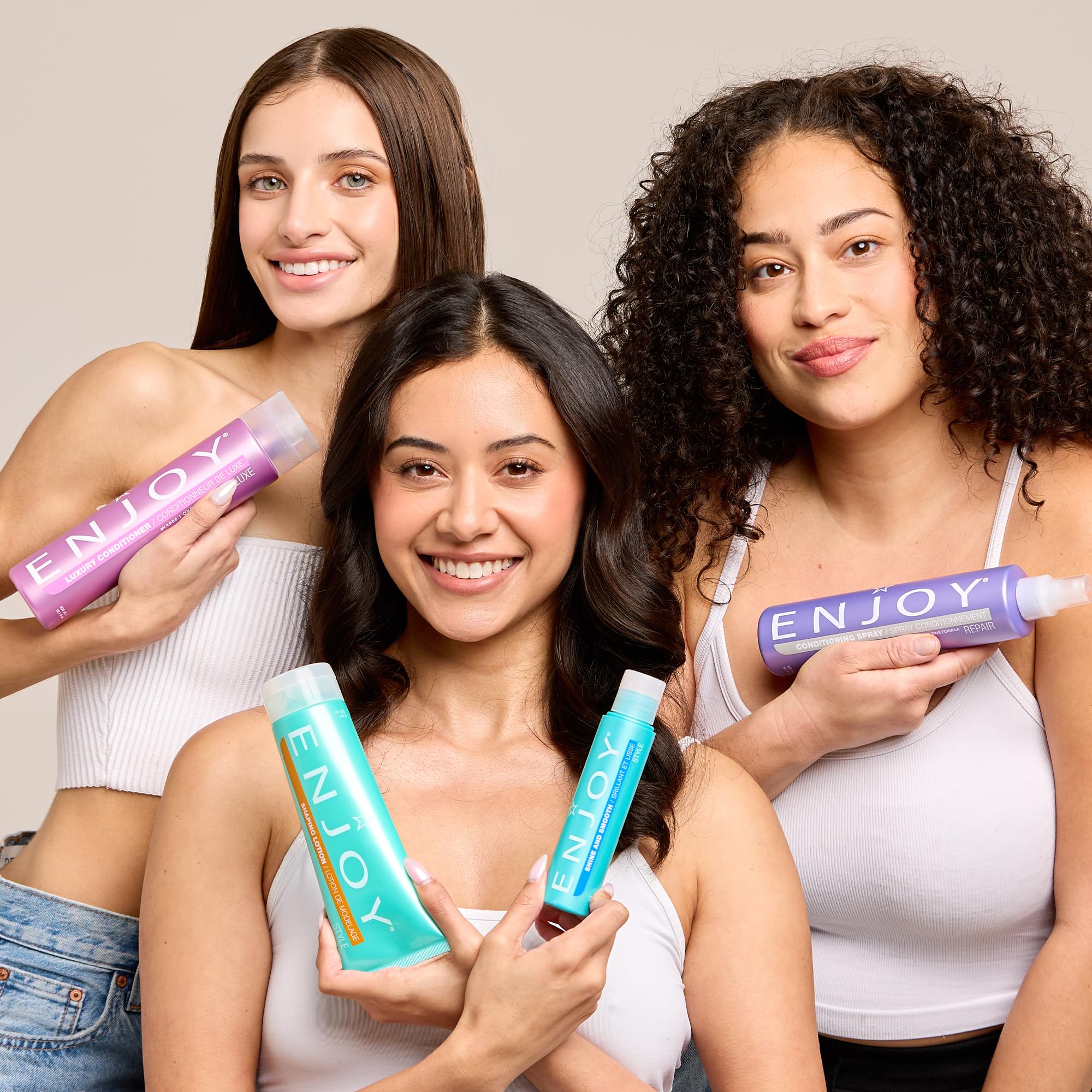 ENJOY Hair Care Super Hydrate Shampoo for Color-Treated Hair – Unisex, Curly Hair Friendly, 33.8 oz