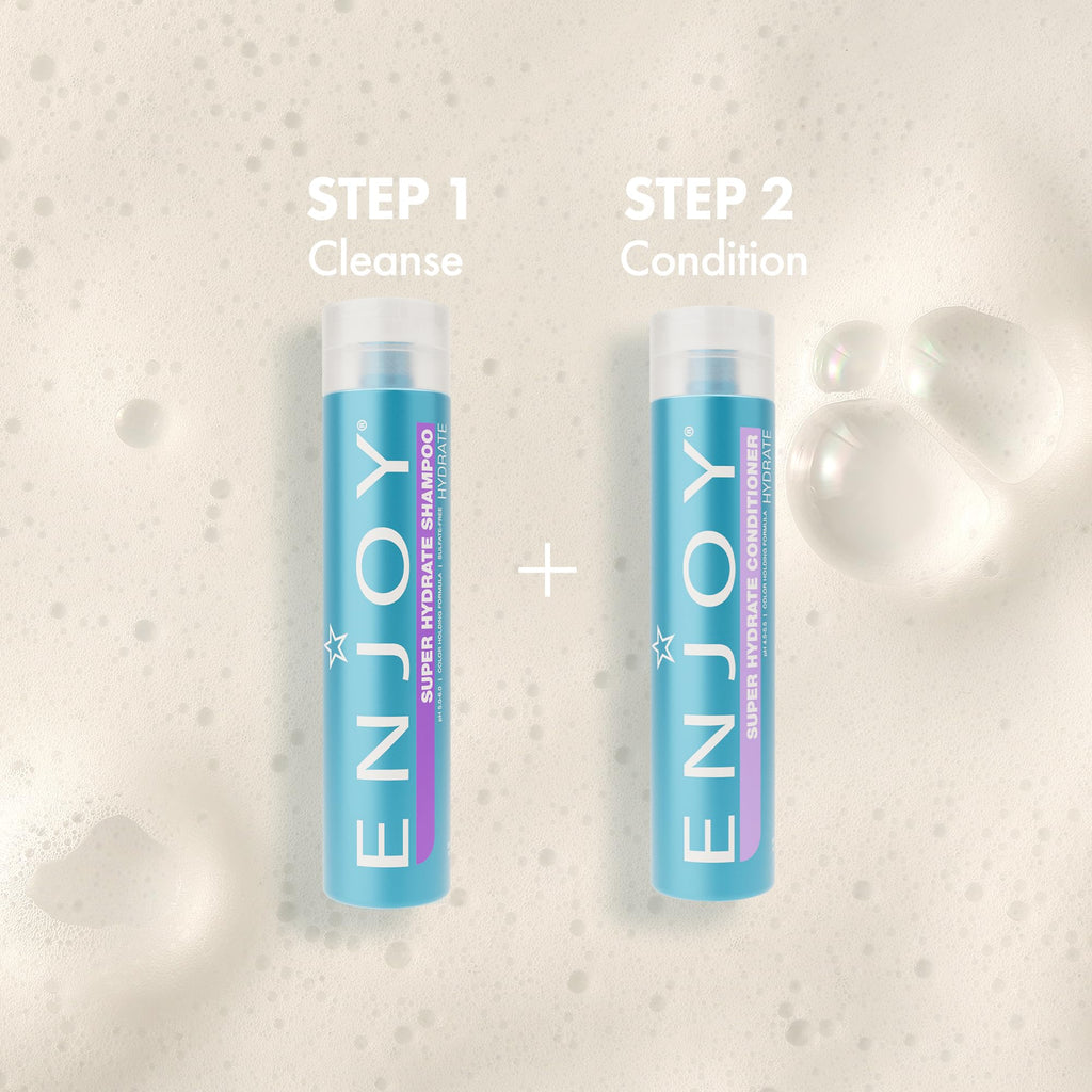 ENJOY Hair Care Super Hydrate Shampoo for Color-Treated Hair – Unisex, Curly Hair Friendly, 33.8 oz