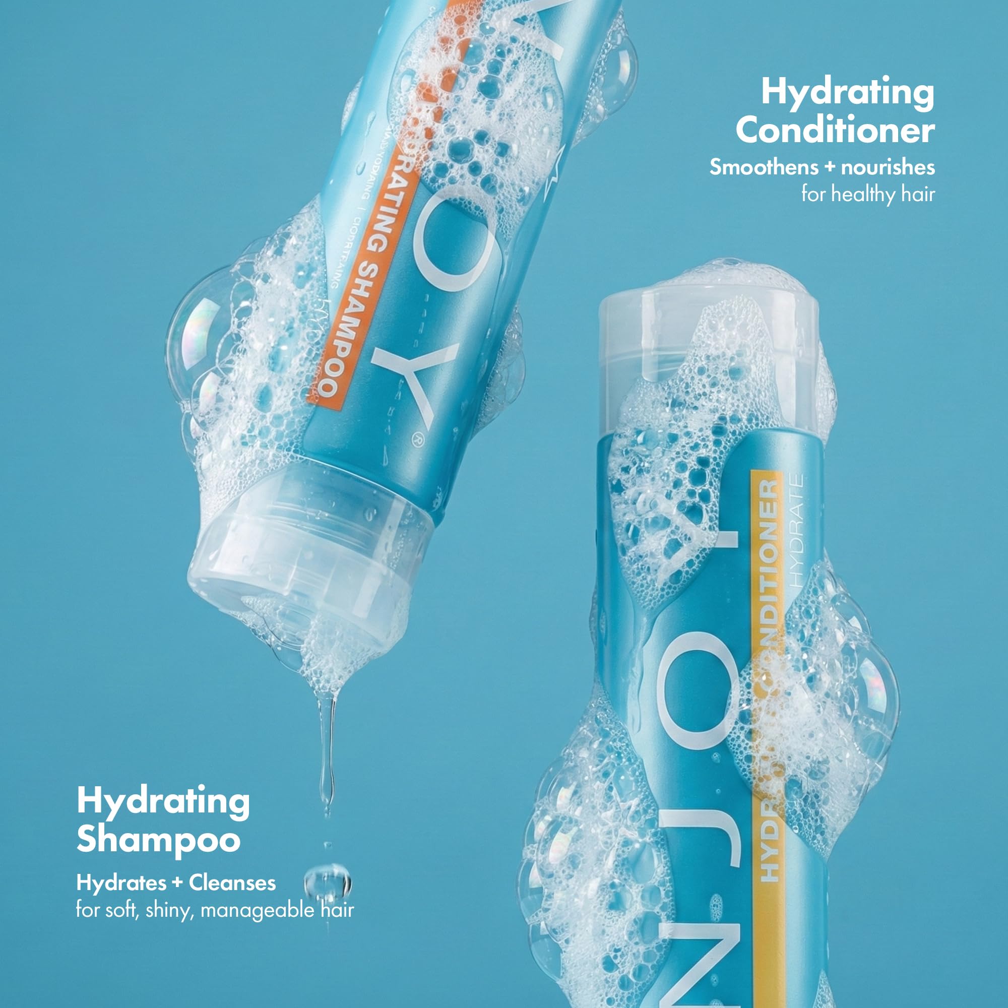 Enjoy Hydrating Shampoo & Conditioner Duo – Gentle, Color-Safe, Sulfate-Free (10.1 oz)