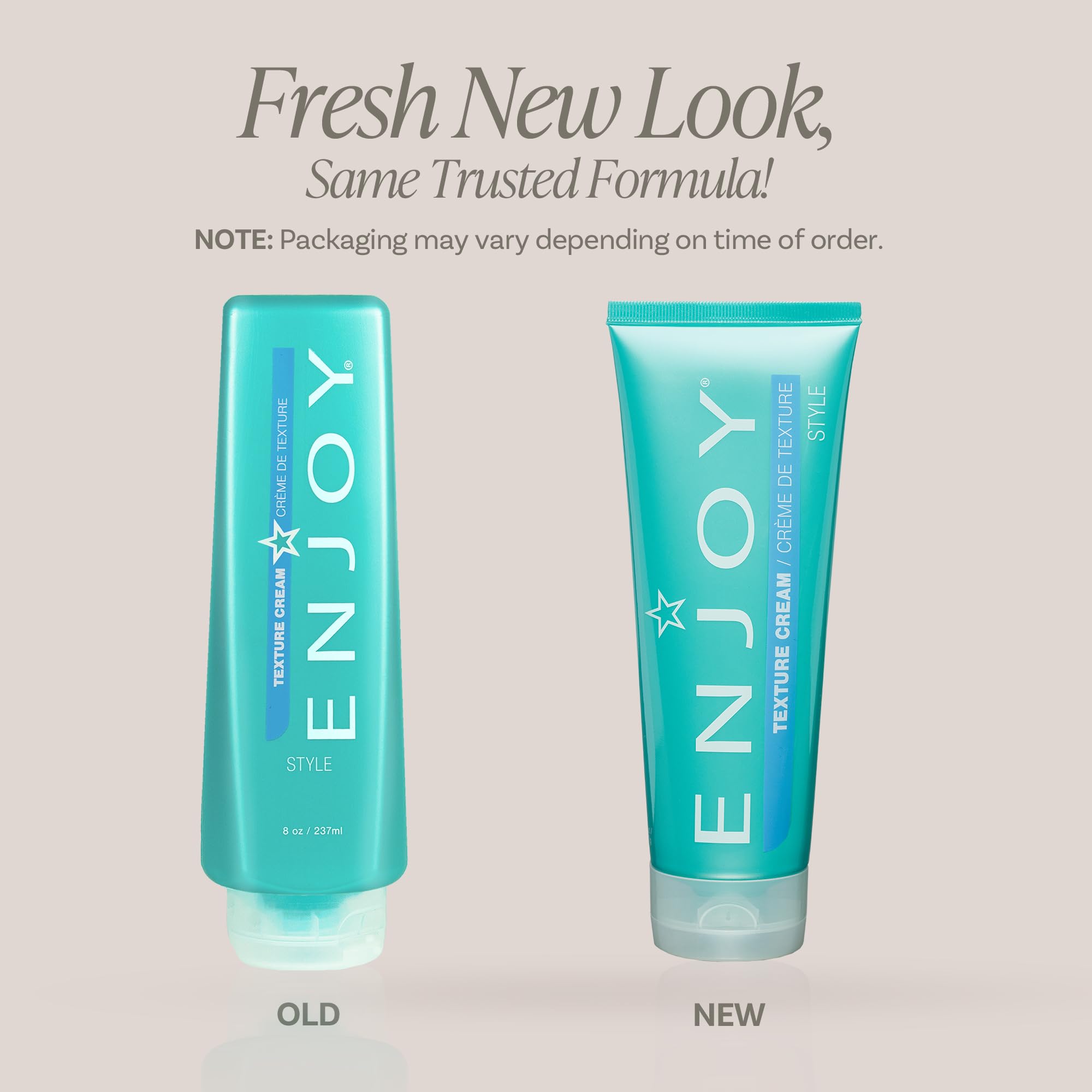 Enjoy Texture Cream – Lightweight Hair Styling for Volume, Separation & Hold | 8 Oz