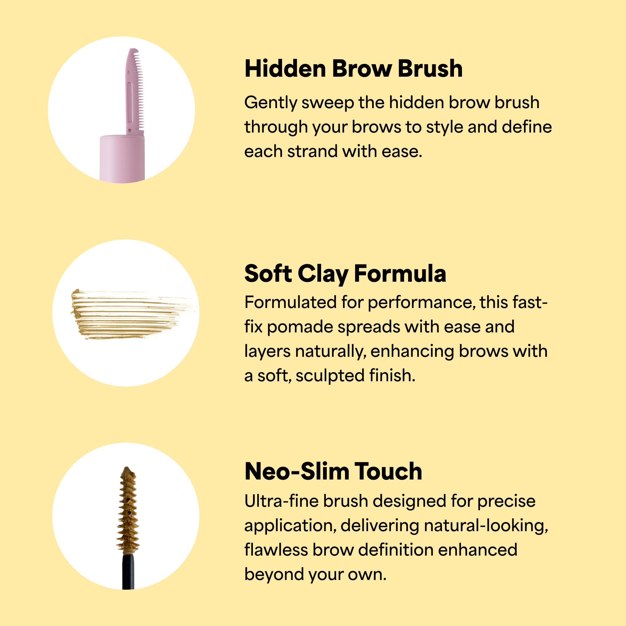 ENTROPY MAKEUP Tough Brow Finisher – 2-in-1 Brow Tint Mascara with Built-In Comb