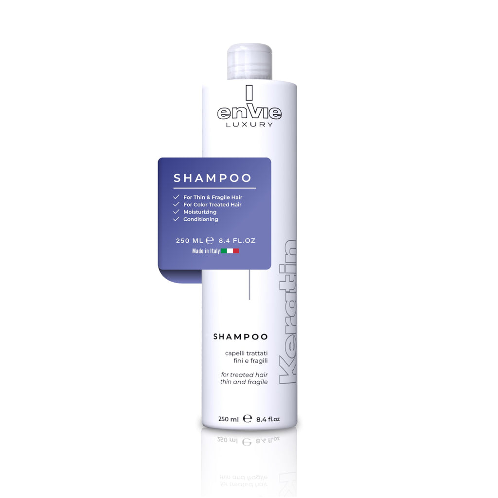 ENVIE LUXURY Keratin Shampoo – Hydrating Keratin Shampoo for Smoothing and Color-Treated Hair | 250 mL