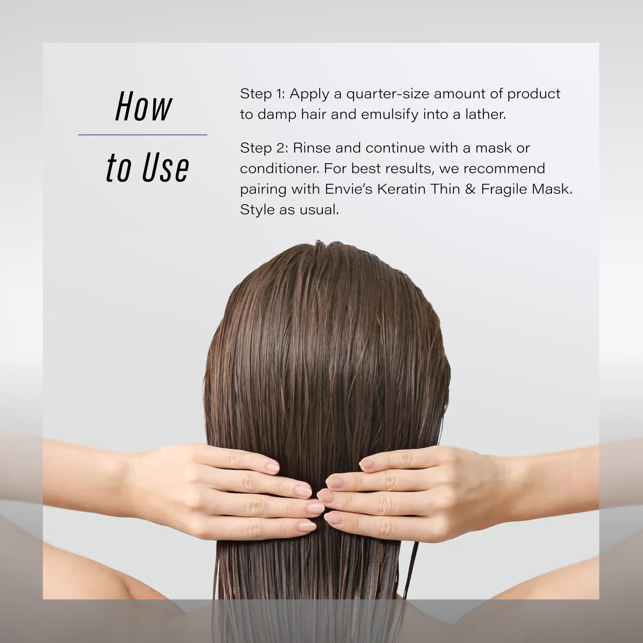 ENVIE LUXURY Keratin Shampoo – Hydrating Keratin Shampoo for Smoothing and Color-Treated Hair | 250 mL