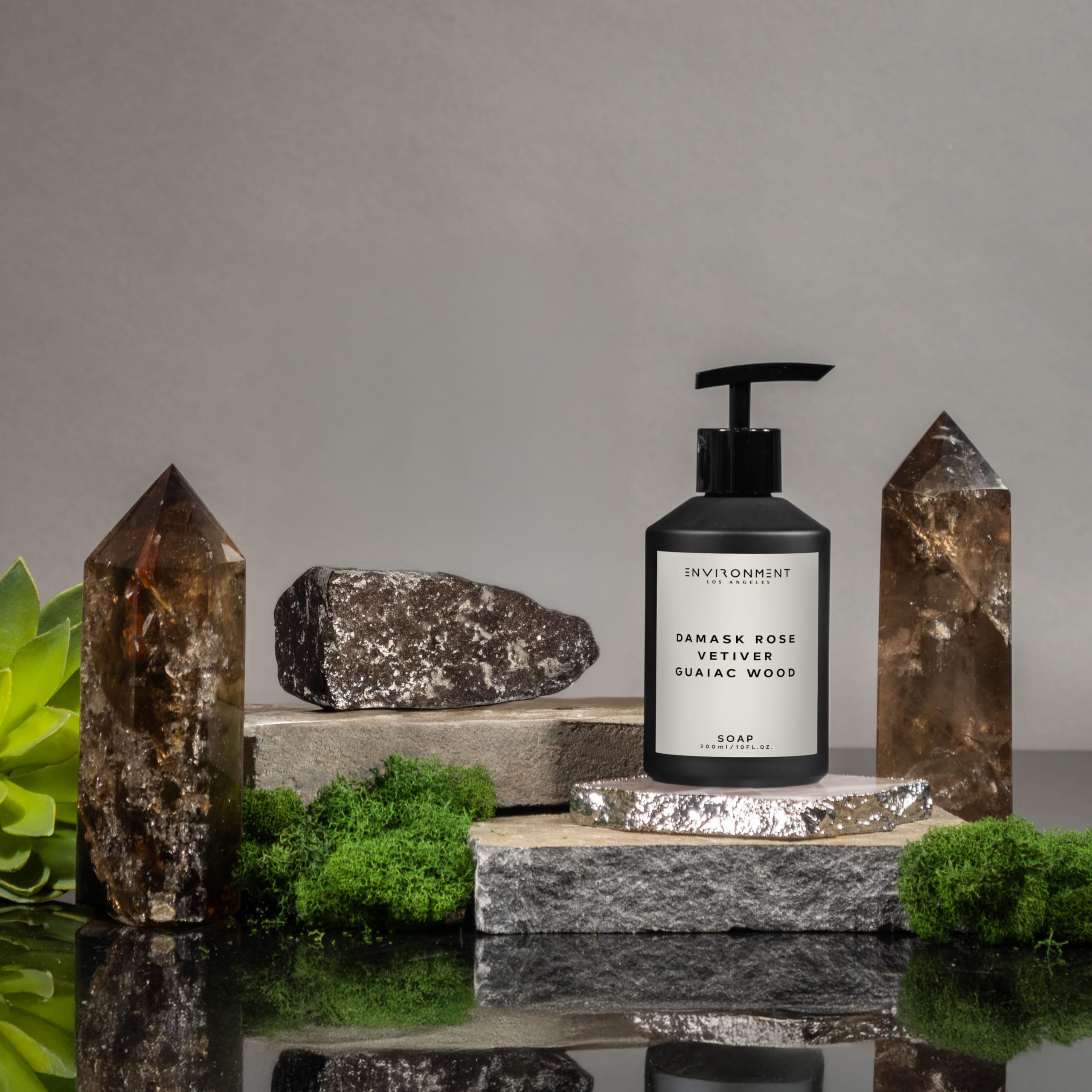 ENVIRONMENT Hand Soap – 5-Star Resort Inspired Damask Rose, Vetiver & Guaiac Wood, 300ml