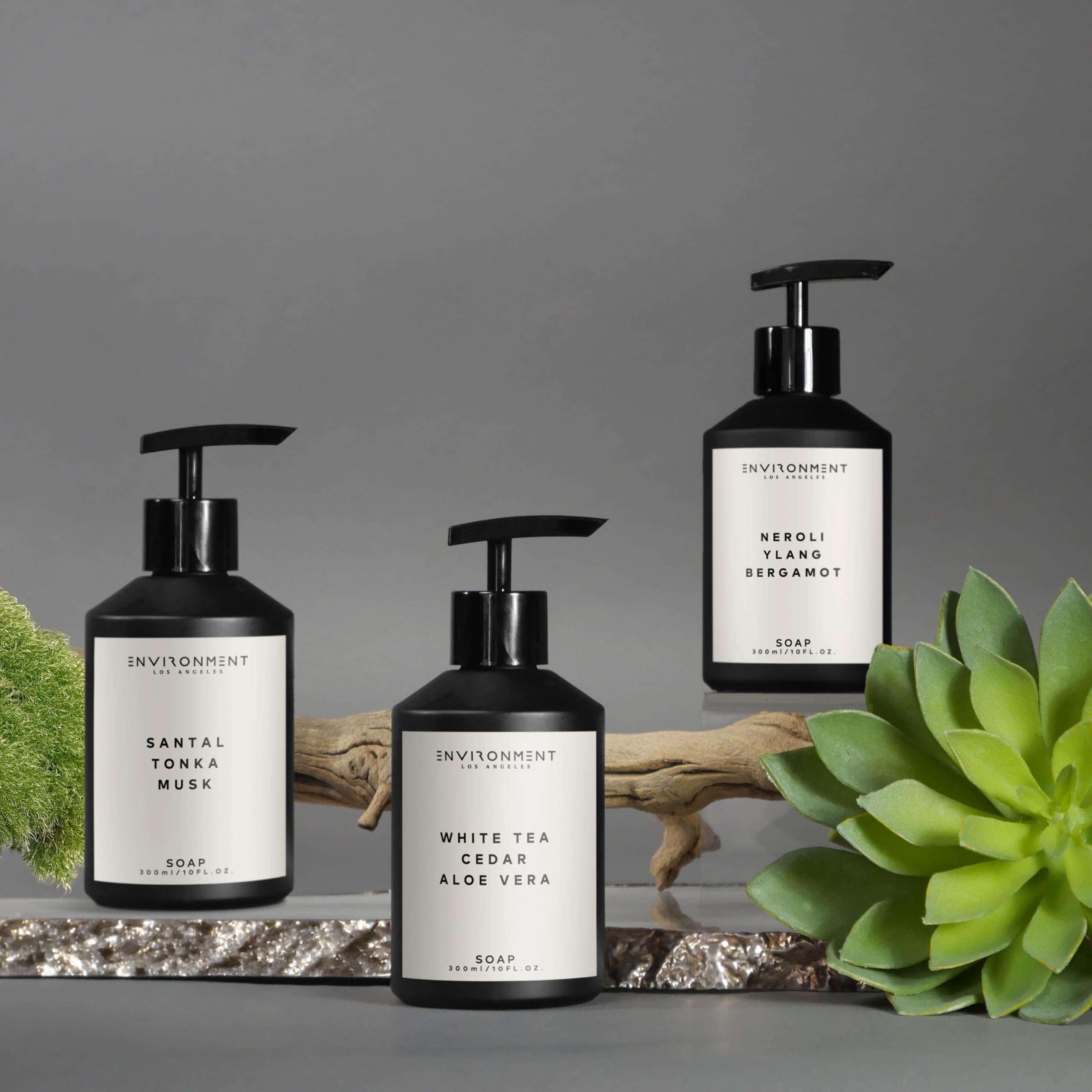 ENVIRONMENT Hand Soap – 5-Star Resort Inspired Damask Rose, Vetiver & Guaiac Wood, 300ml