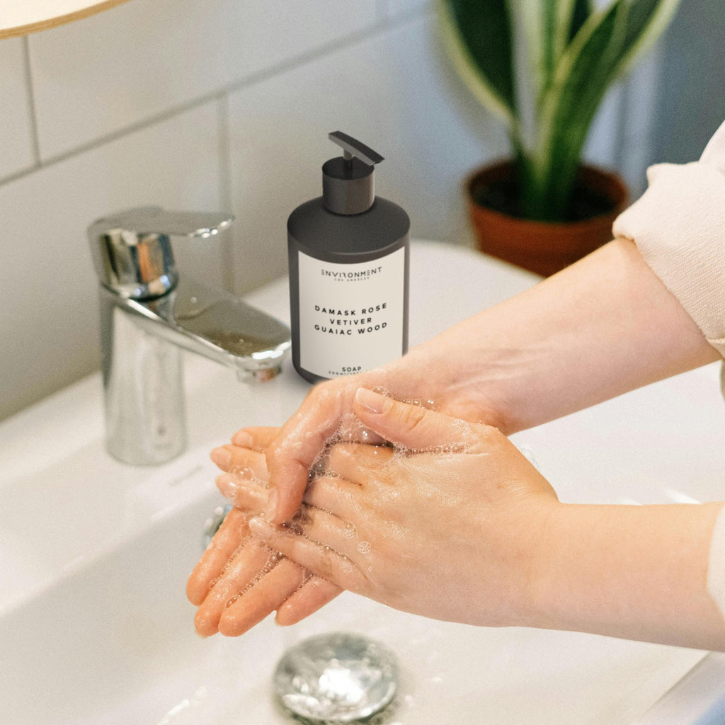 ENVIRONMENT Hand Soap – 5-Star Resort Inspired Damask Rose, Vetiver & Guaiac Wood, 300ml