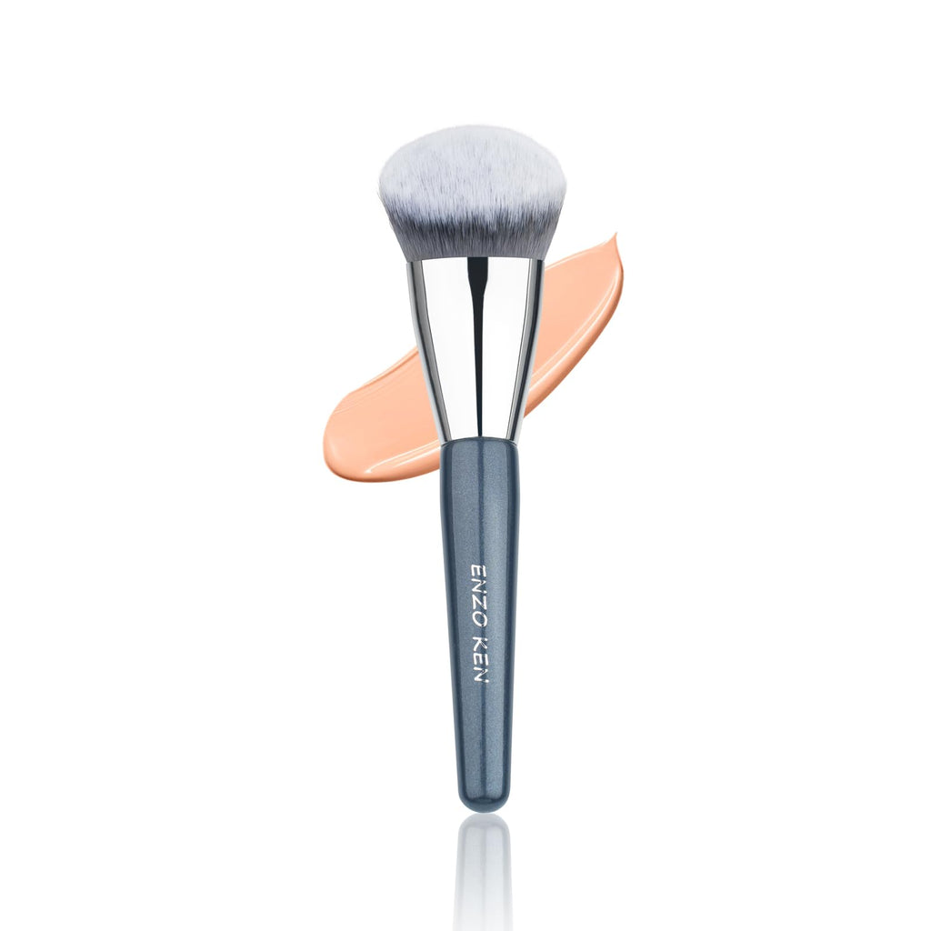 ENZO KEN Angled Kitten Paw Foundation Brush for Liquid Makeup - 10L01