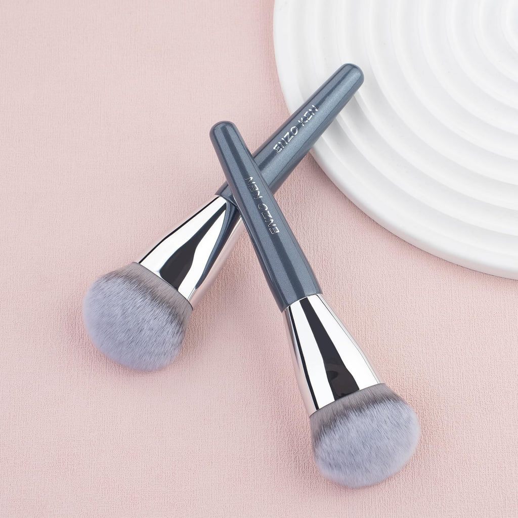 ENZO KEN Angled Kitten Paw Foundation Brush for Liquid Makeup - 10L01