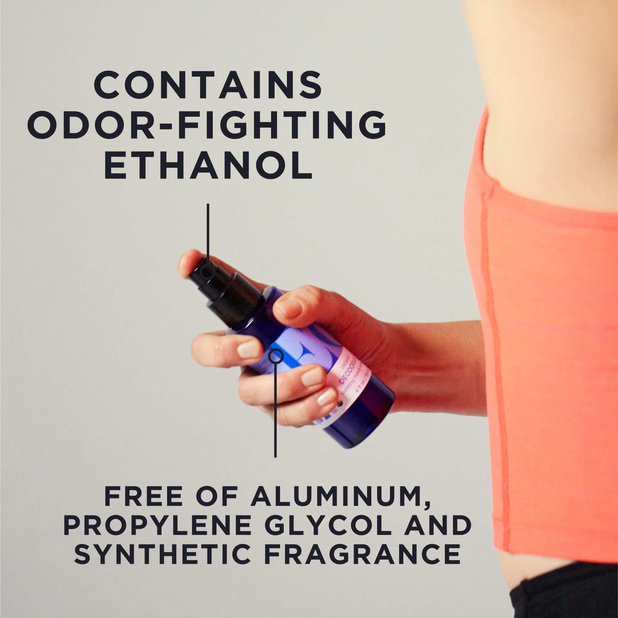 EO Organic Deodorant Spray with Lavender — 4 oz x3, Plant-Based, Aluminum-Free