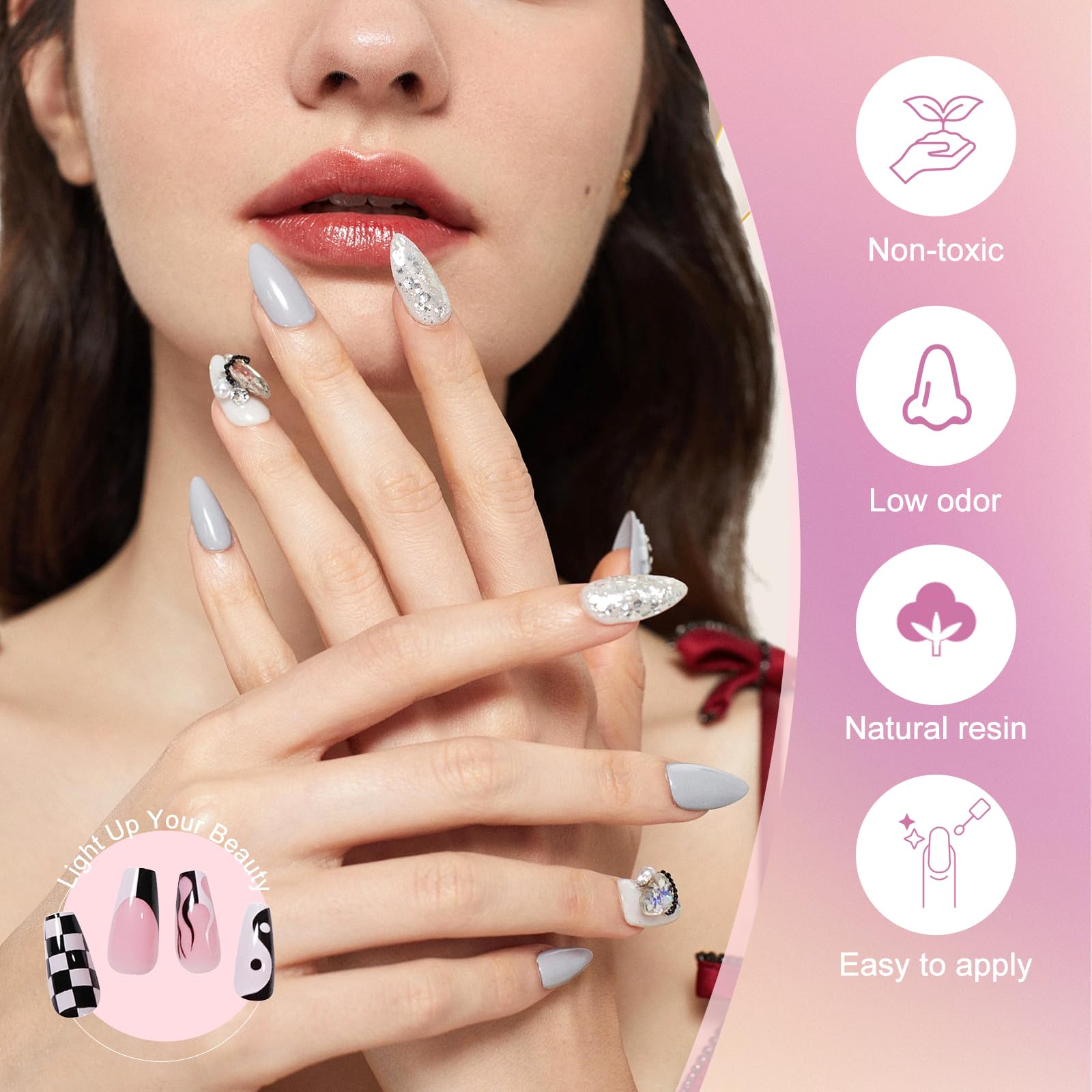 EODCI Gel Nail Kit with 168W Lamp — 33 Colors, All-in-One Home Salon