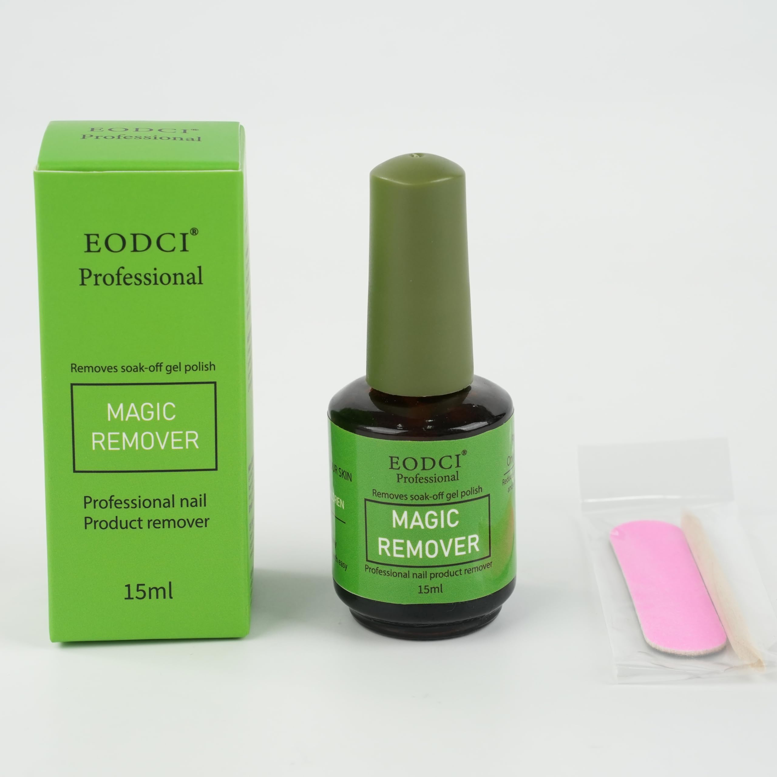 Eodci 3-Piece Magic Nail Polish Remover Set – Quick Soak-Off Gel Polish Remover