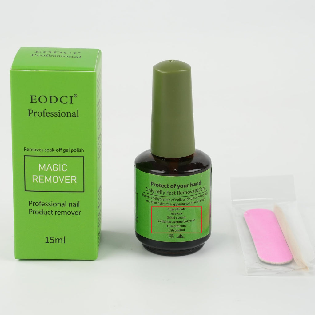 Eodci 3-Piece Magic Nail Polish Remover Set – Quick Soak-Off Gel Polish Remover