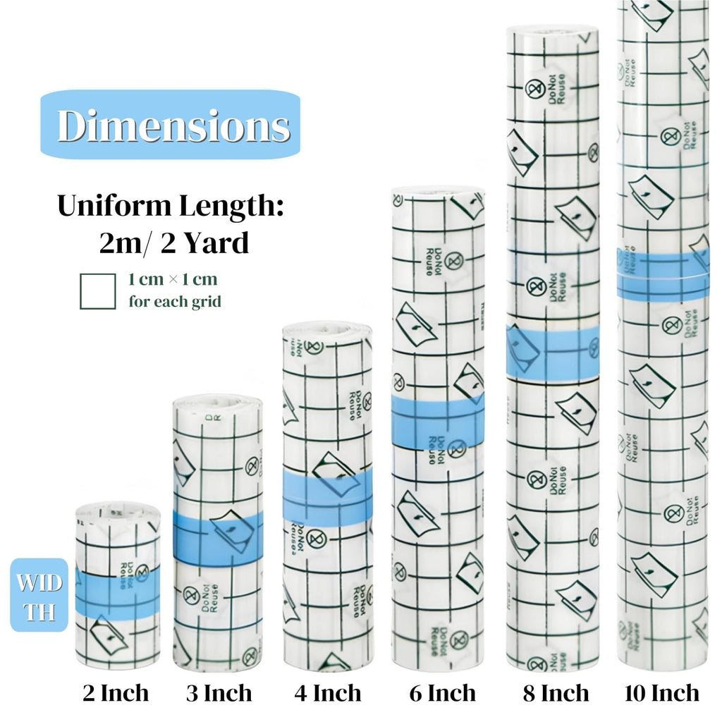 Eorbow 6-Size Waterproof Adhesive Bandage – Transparent Film Dressing for Tattoo Aftercare
