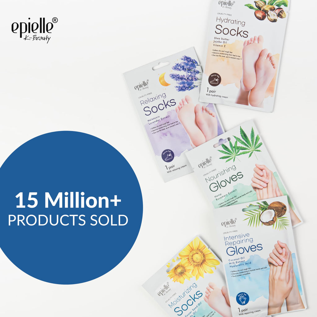 Epielle Intensive Repairing Hand Masks – Deep Moisturizing Gloves (6 Pairs)