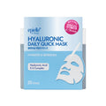 Epielle Hyaluronic Acid Masks 20-Pack – 6X HA Complex Hydrating Sheets for Dry Skin, Stocking Stuffers for Women