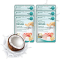 Epielle Intensive Repairing Hand Mask – 6 Pairs, Deep Moisturizing Gloves with Coconut Oil & Milk Extract