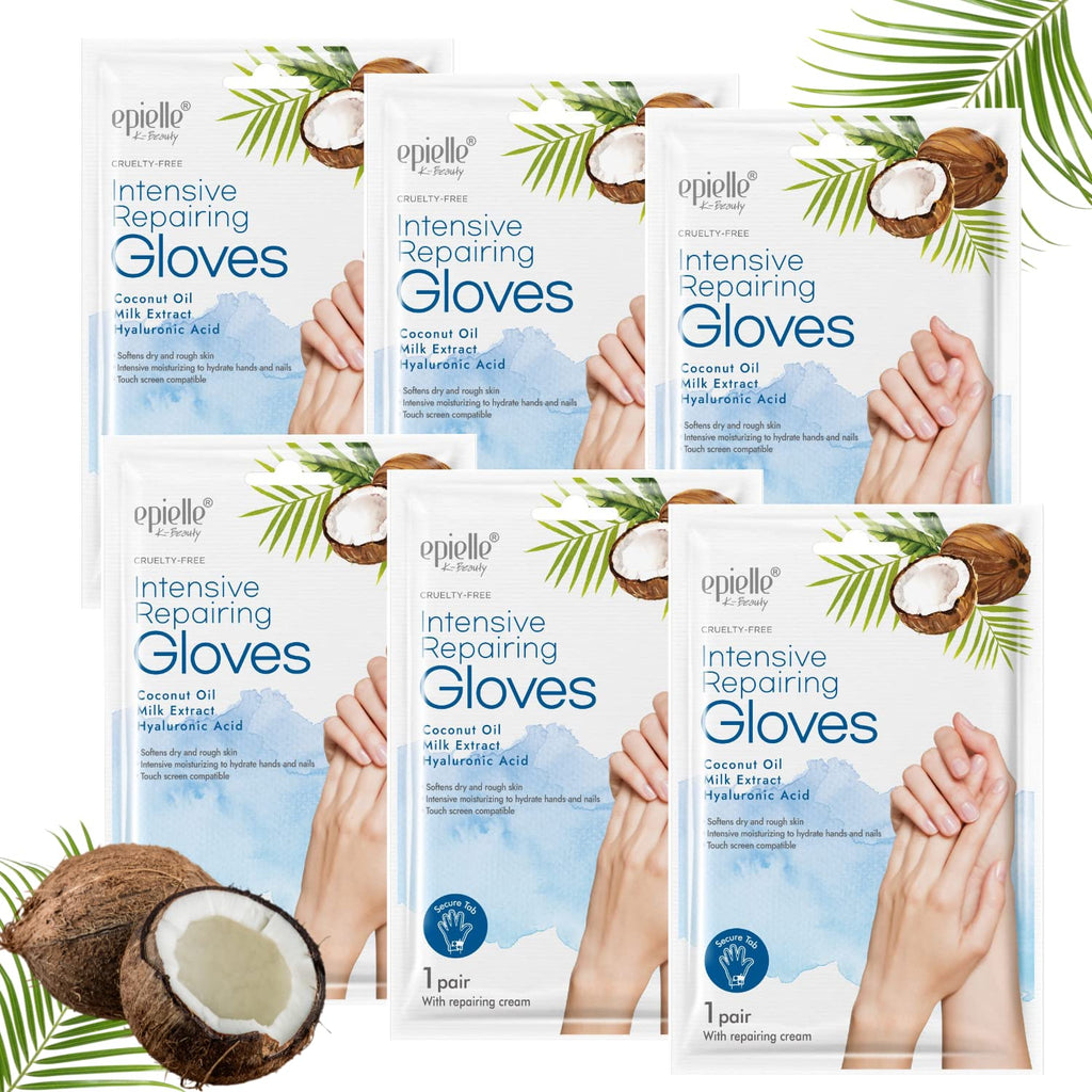 Epielle Intensive Repairing Hand Masks – Deep Moisturizing Gloves (6 Pairs)