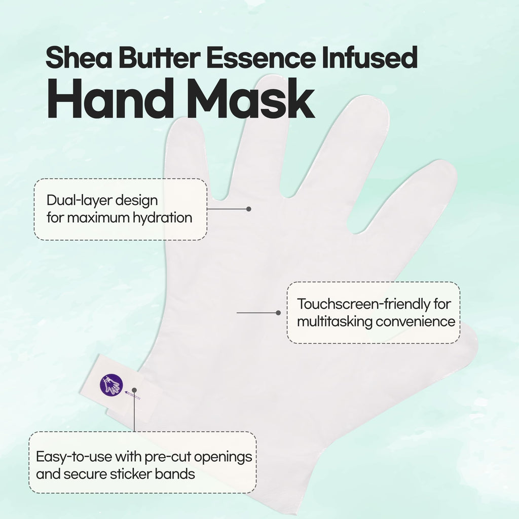 Epielle Nourishing Hand Mask – Deep Hydration with Hemp & Rosemary (6 Pairs)
