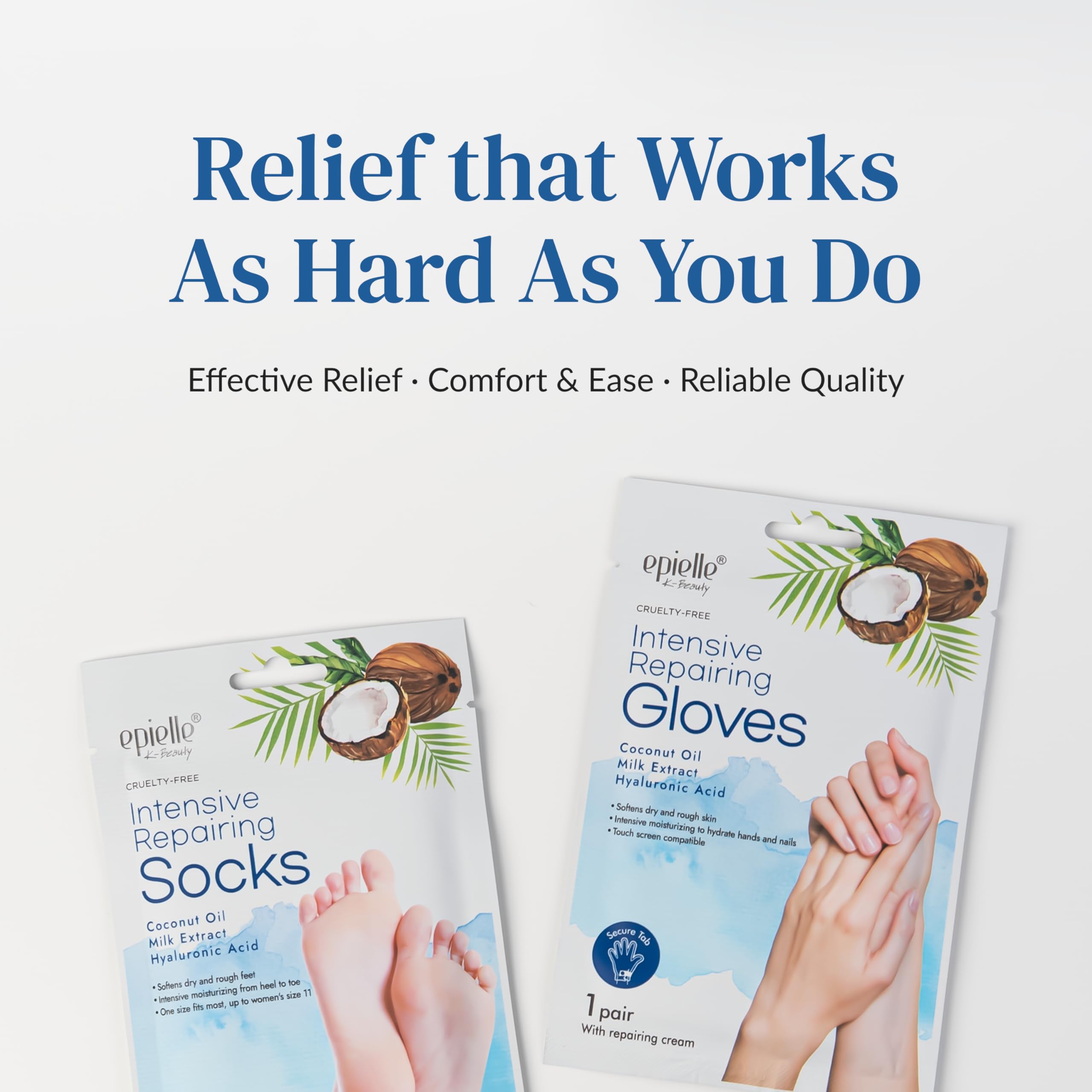 Epielle Intensive Repairing Hand Masks – Deep Moisturizing Gloves (6 Pairs)