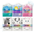 Epielle Wave & Wild Character Face Masks – 12 Pack | Fun Korean Skincare
