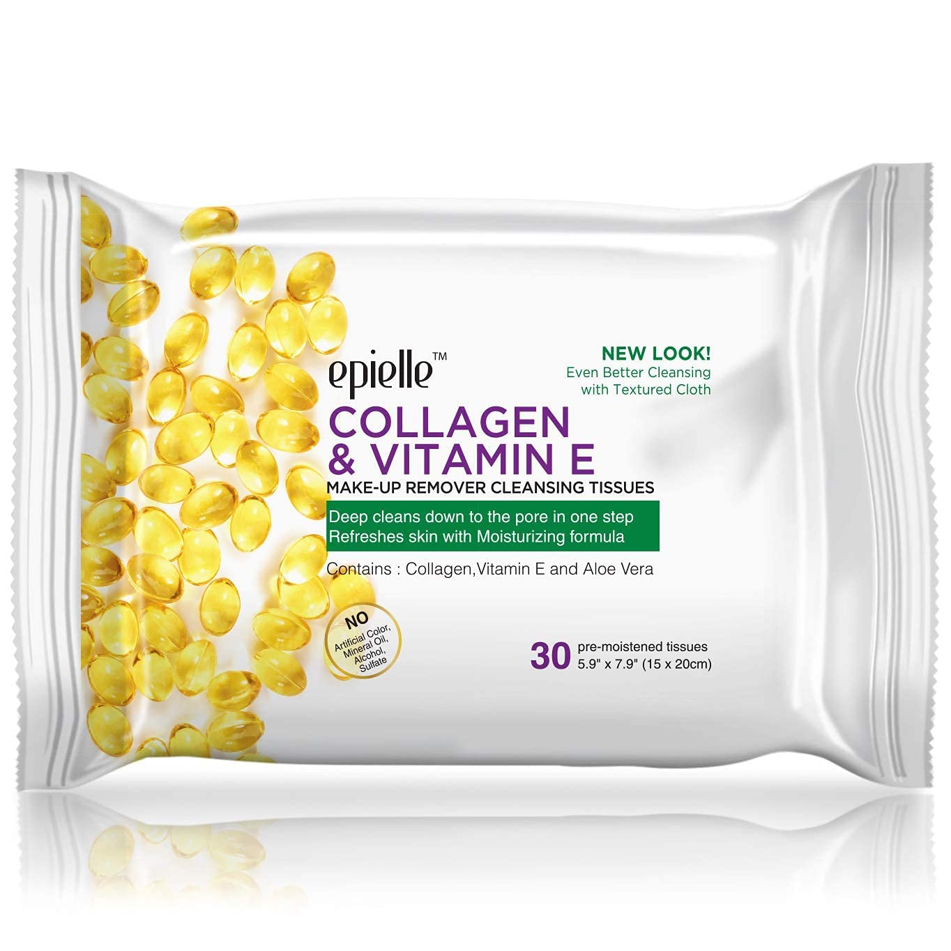 Epielle Makeup Remover Wipes – Remove Waterproof Mascara, Gentle Daily Cleanser (6 Pack, 180 Wipes)