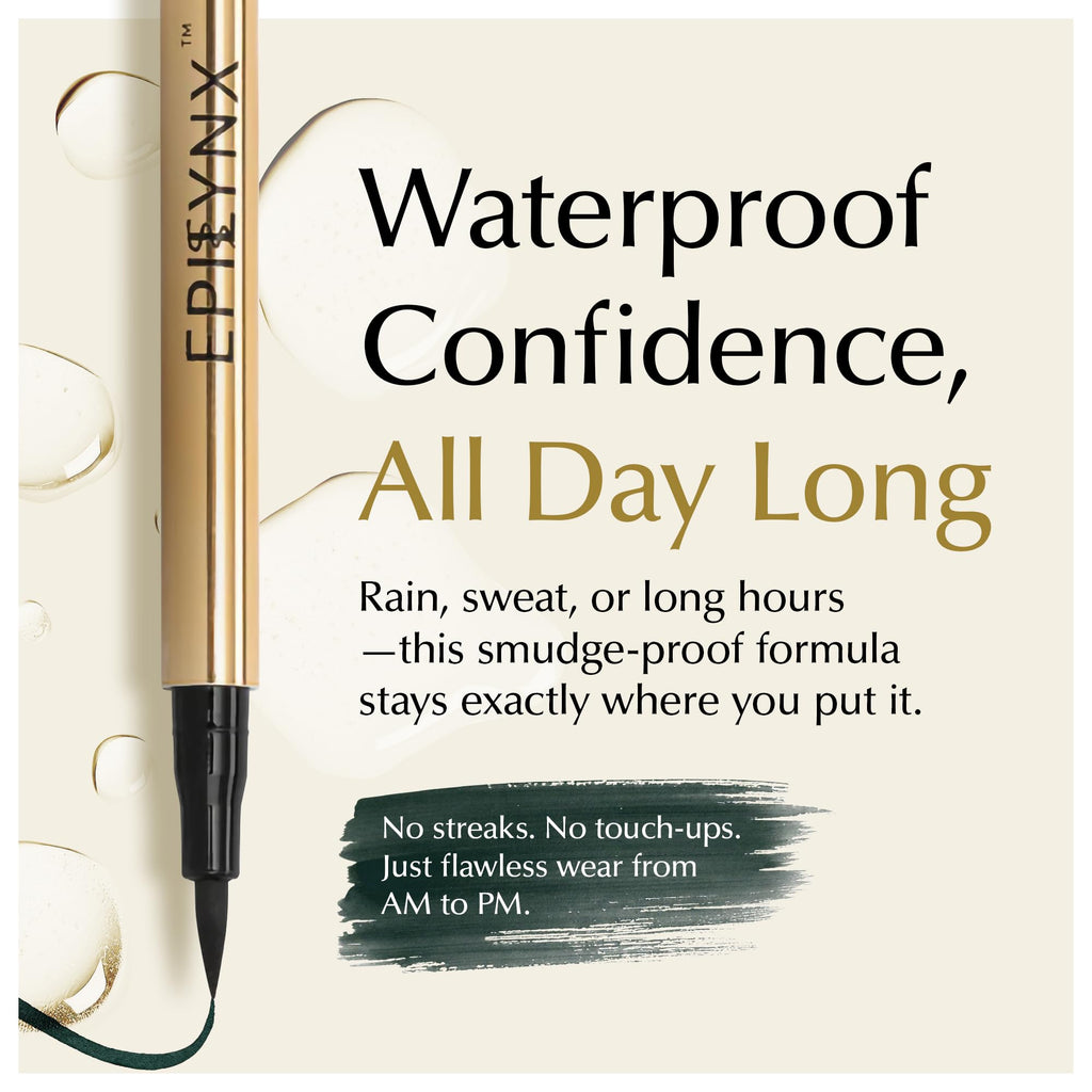 EPILYNX Liquid Eyeliner – Hypoallergenic, Waterproof, Vegan, Ultra-Fine Brush Tip (2mL)