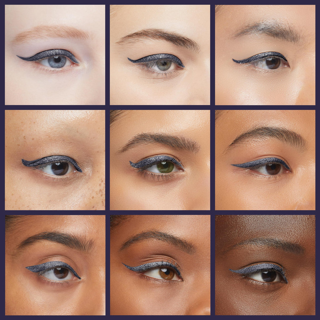 EPILYNX Liquid Eyeliner - Hypoallergenic, Waterproof with Fine Brush Tip (Blue, 2mL)
