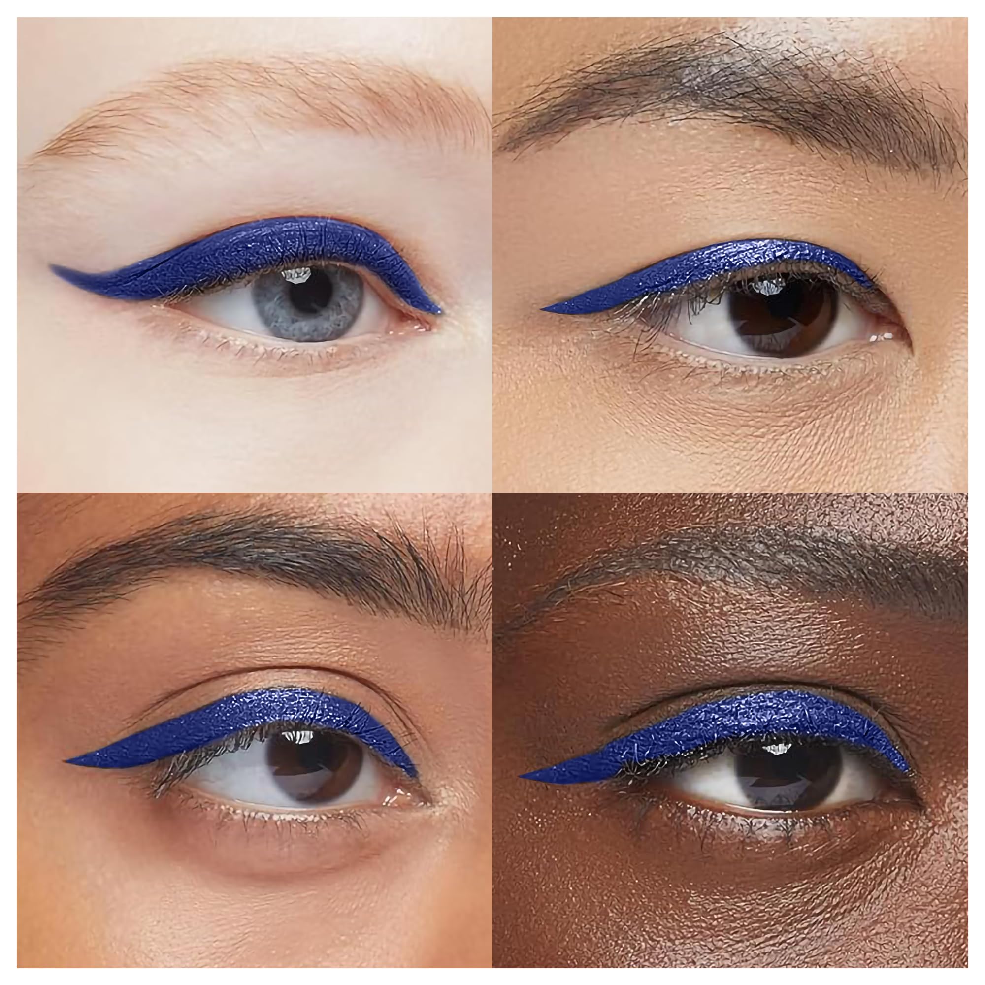 EPILYNX Liquid Eyeliner - Hypoallergenic, Waterproof with Fine Brush Tip (Blue, 2mL)
