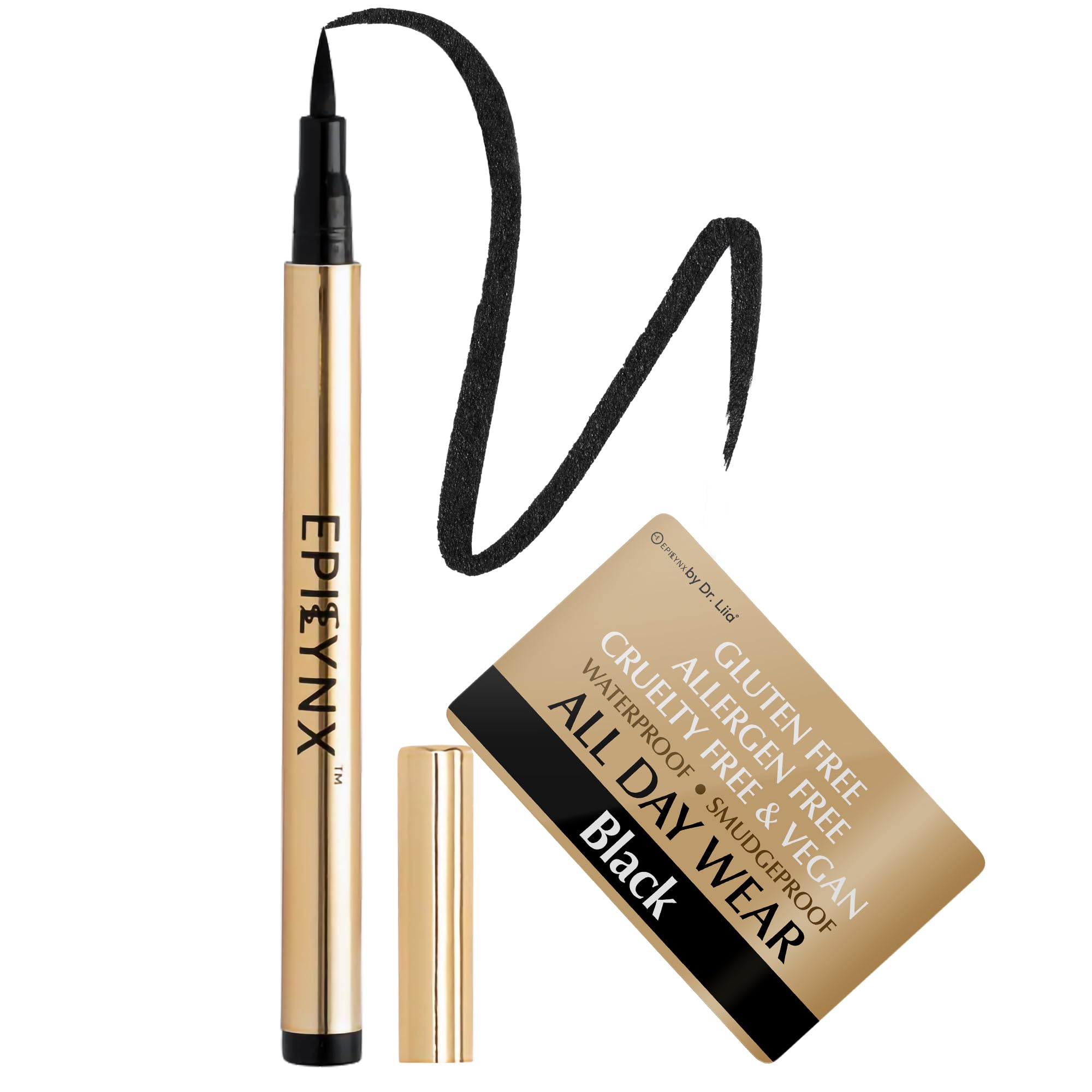 EPILYNX Liquid Eyeliner – Hypoallergenic, Waterproof, Vegan, Gluten-Free