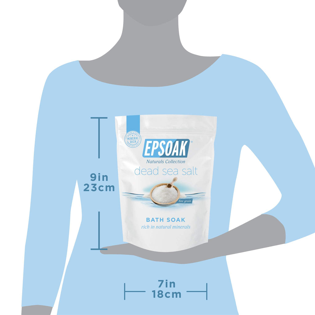 Epsoak Dead Sea Salt - 2 lb Fine Grain | Pure Mineral Bath Salt
