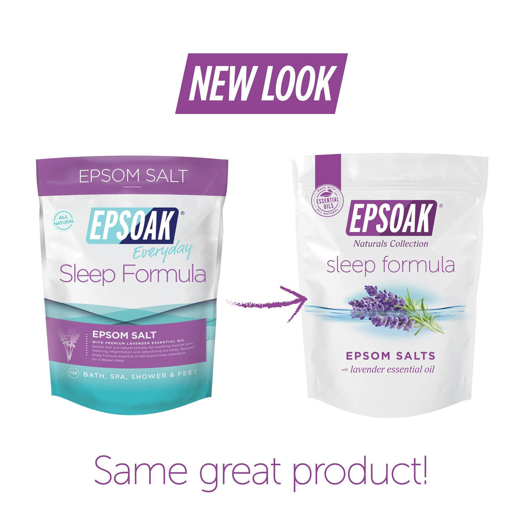 Epsoak Scented Epsom Salt Bundle - Sleep Formula 2 lbs & Muscle Soak 2 lbs
