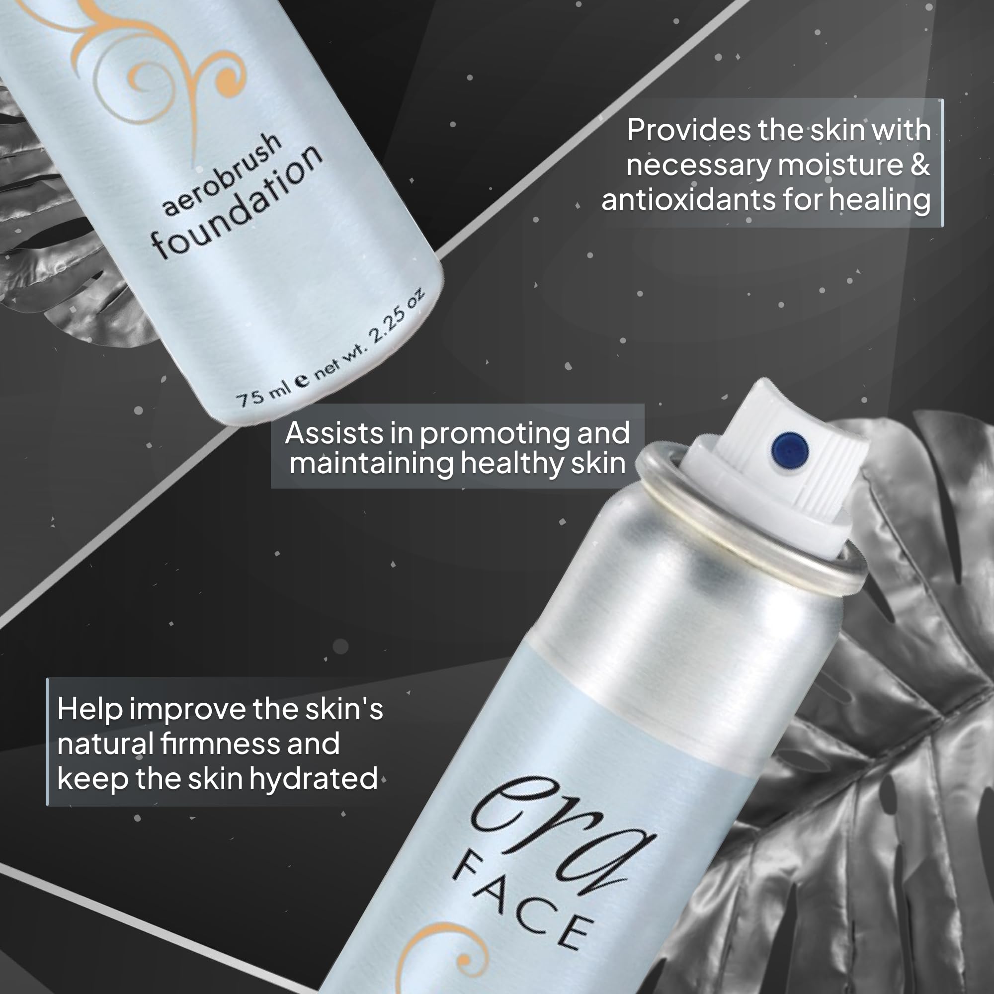 ERA Face Spray Makeup (R6 Ginger, 2.25 oz) – Airbrush Foundation by ERA Beauty