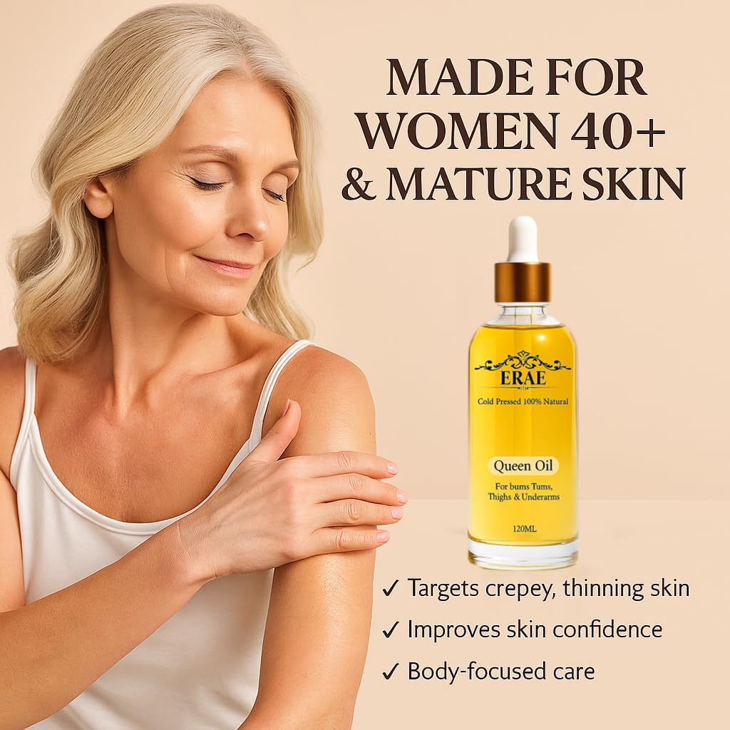 ERAE Queen Body Oil – Cold-Pressed Botanical Hydration for Smooth, Lightweight Skin