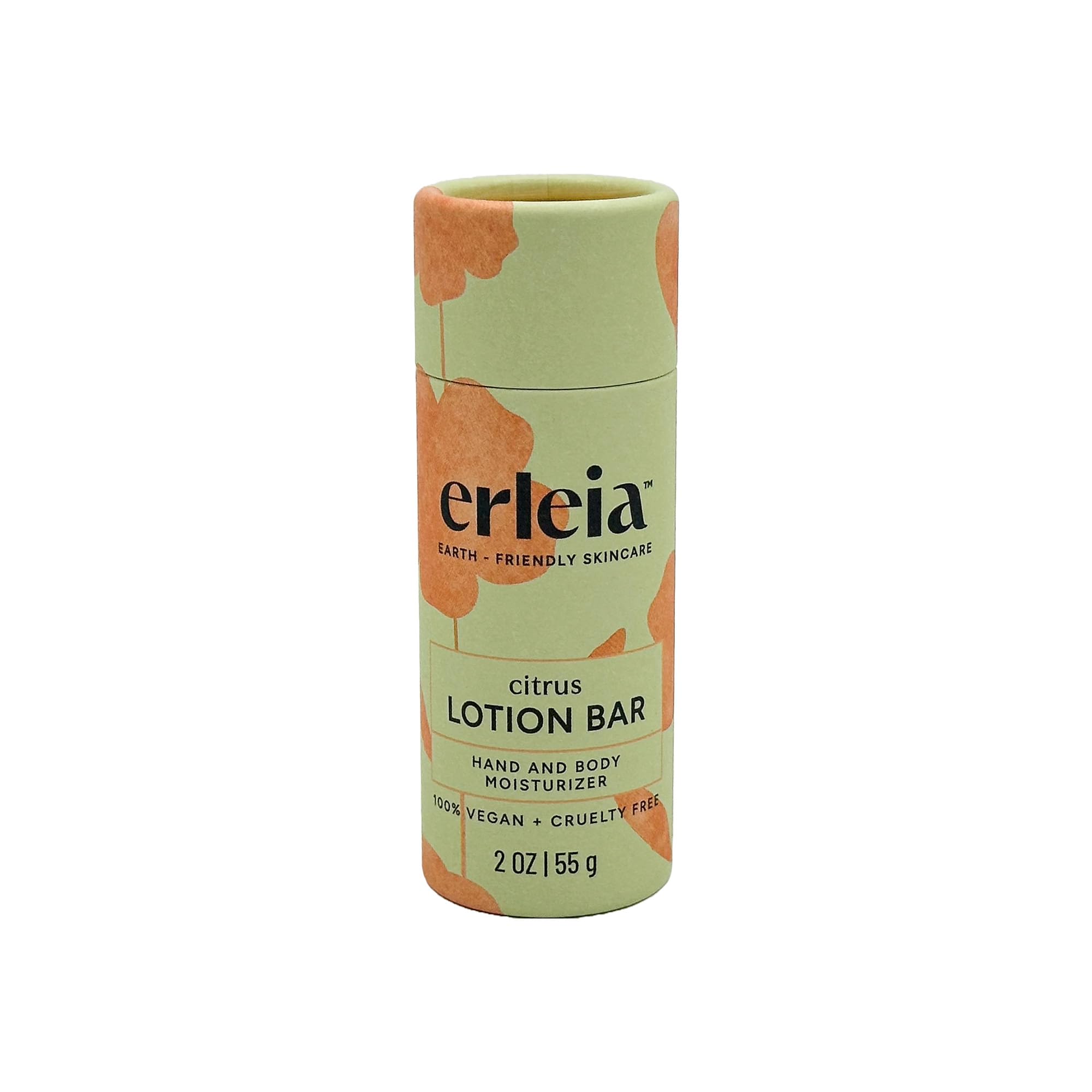 Erleia Travel-Friendly Lotion Bar | Citrus, Vegan & Plastic-Free