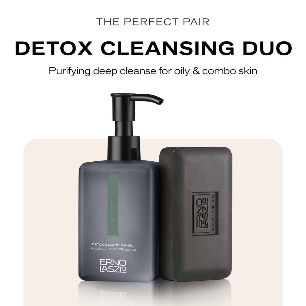 Erno Laszlo Detox Cleansing Oil — Charcoal & Shea Butter Deep Cleanse, 6.4 Fl Oz